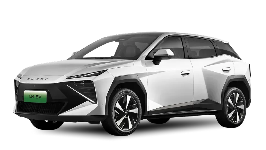 OMODA 4 EV in de kleur Radiant White