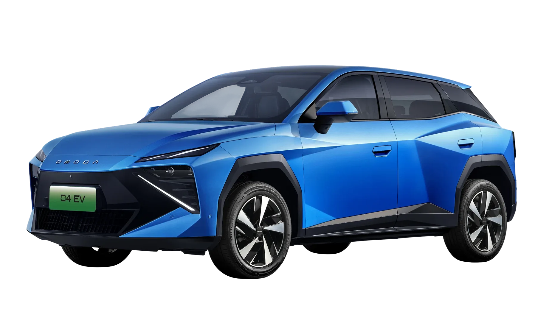OMODA 4 EV in de kleur Stellar Blue